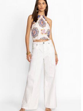 Johnny Was The Braided Wide Leg Jean Size 30